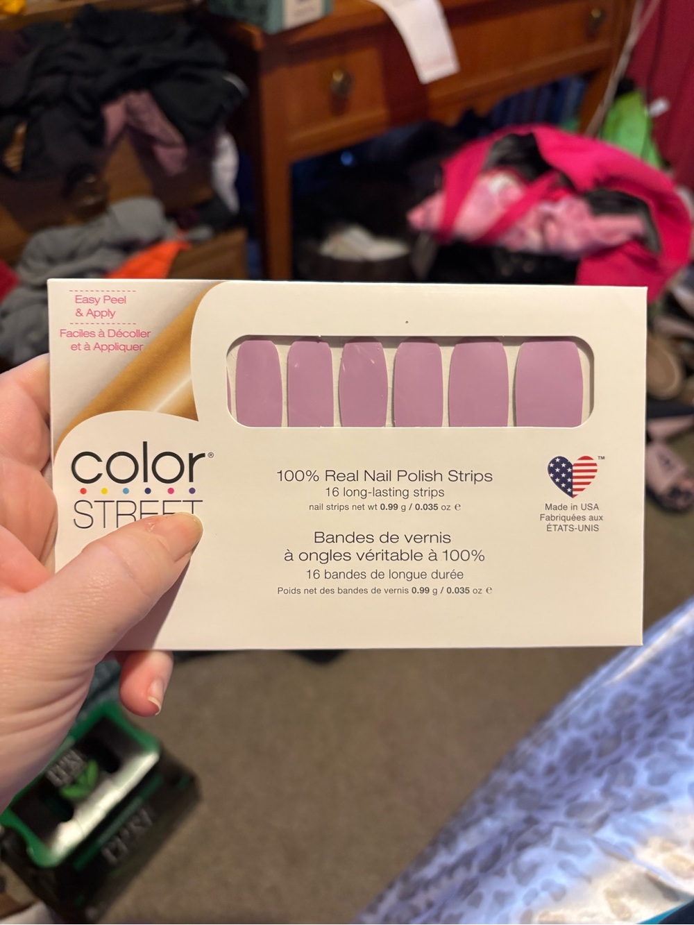 Color Street Lavender-Mauve Nail Polish Strips